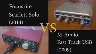 Focusrite Scarlett Solo VS M-Audio Fast Track USB -  instrumental input test