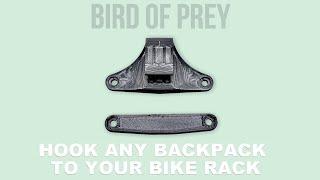 DIY Backpack Pannier - Carry any backpack on your bike rack.