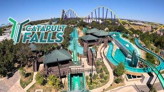 Catapult Falls [4K] Front Seat POV - SeaWorld San Antonio