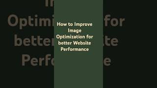 How to Improve Image Optimization for better website performance | #seorank #Improveimage