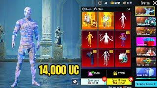 14,000 UC New Ultimate Mummy Set | New Psychophage Set Crate Opening | Pubg Mobile