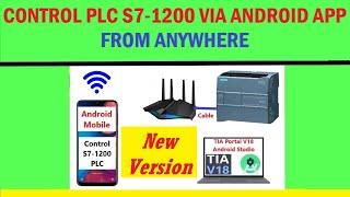 0001 - Control S7 1200 PLC from Internet with Android App mobile - anywhere