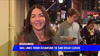 Rail Lines From San Diego To Oceanside Closed