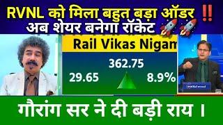 RVNL SHARE LATEST NEWS TODAY I RAIL VIKASH NIGAM  LTD  SHARE  TARGET #RVNL पर बड़ी रिसर्च
