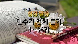 민수기 1~36장,성경듣기,듣는성경,성경말씀,읽어주는성경,성경책,성경낭독