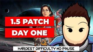 RimWorld New 1.5 Patch Playthrough Day 1 | 500% Difficulty - No Pause | Anomaly PrePatch