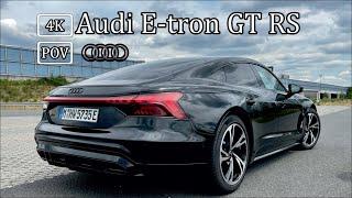 Audi E tron GT RS 2023 Driving video on Highway POV