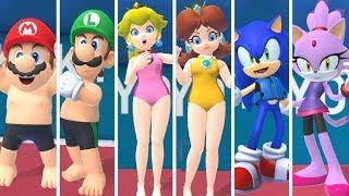 Mario & Sonic at the Olympic Games Tokyo 2020 - Swimming (All Characters)