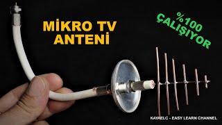 MİKRO TV ANTENİ ( NASIL YAPILIR? )  - MICRO TV ANTENNA ( HOW TO MAKE? )