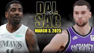 Dallas Mavericks vs Sacramento Kings Full Game Highlights - March 3, 2025 | NBA Regular Season