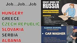 Job in Greece| Czech Republic |Serbia, Albania |Hungary |Luxembourg| Slovakia #gulfjobalam