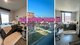 COLLEGE MOVE IN DAY: Virginia Commonwealth University | shopping, move in, and room tour