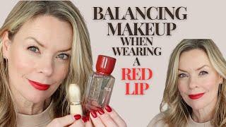 Makeup Tutorial | Balancing makeup when wearing a Red lip.