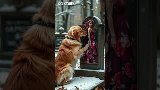  "Loyal Dog and Owner Mourn Together at Late Wife’s Grave"