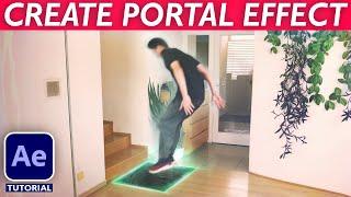 HOW TO JUMP THROUGH A 3D PORTAL - After Effects VFX Tutorial