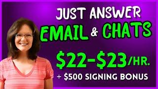 $23/Hr. To Answer Email & Chat From Home | No Phones / No Talking Remote Customer Support Jobs