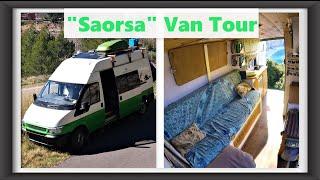 Spacious and colorful camper van conversion full tour (Ford Transit MK6 “Saorsa”)