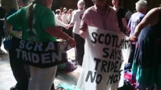 House of Commons Singing No Trident Occupation