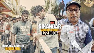 Sikandar movie Tickets worth ₹1.72 lakhs were Distributed to people at Gaiety Galaxy Bandra | LIVE