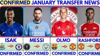 THE LATEST CONFIRMED TRANSFER NEWS AND RUMOURS TRANSFERS 2024| ISAK, MESSI, OLMO, RASHFORD