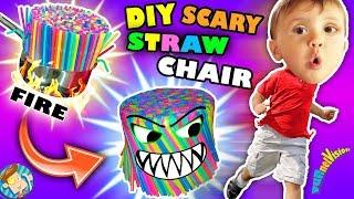 DIY Baby Chair of Straws! Vlog