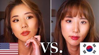 KOREAN vs. AMERICAN Makeup | YB Chang