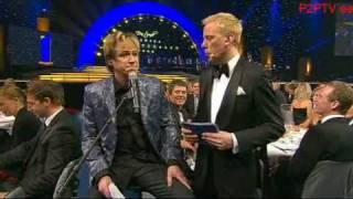 Robert Gustafsson som Per Gessle Idrottsgalan 2009