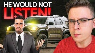 Toyota Salesman HANGS UP On Me!! (FRUSTRATING CALL)