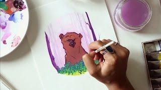 GOUACHE: Introduction to Gouache with Minnie Small - Part 3 Demo