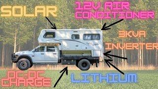 What Goes Into an Off-Grid Power System? Overland RV Solar Power System With 12V Air Conditioning