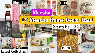 Huge 19 Meesho Home Decor Haul Starts Rs. 134 Only / Latest collection from meesho #meeshofind