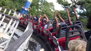 Georgia Cyclone Roller Coaster Final Day of Operation Back Seat POV Six Flags Over Georgia