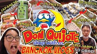 Shop with me at Don Don Donki - Trip to Thailand | Bangkok Vlogs (buy a ton of Japanese snack/food)