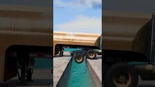 Truck vs Speedbumps | BeamNG Drive  #shortvideo #beamngdrive #simulation #india #truck #speedbump
