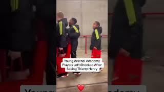 Young academy kids ran into Thierry Henry last night