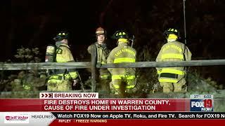 Fire destroys Warren County home