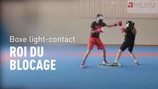 Boxe light-contact: Roi du blocage (variante)