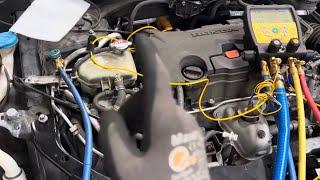 HOW OLD AUTOMOTIVE TECHS GET FOOLED CHARGING AC BY COLD  SUCTION LINE METHOD