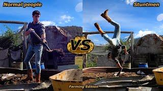 Stuntmen VS Normal people (Farming Edition)