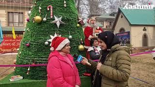 Christmas being celebrated in Catholic church Srinagar #Kashmir