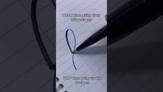 learn calligraphy in under 10s ️ brush lettering quick, simple tutorial