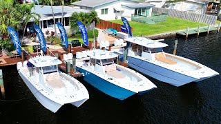 NEW 38' Freeman Walkthrough and Sea Trial at Fort Lauderdale Boat Show!