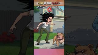 Who Among Them Is The Alien? #riddle #brainteasers #shorts