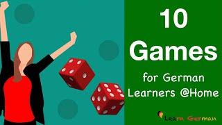 10 Spiele für Deutschlerner für Zuhause | 10 games for German Learners | Learn German