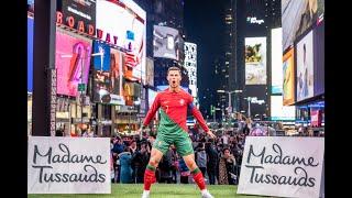 Ronaldo Becomes First Athlete to Take Over Times Square | Wax Figure Launch | Madame Tussauds NY