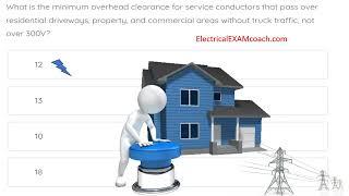 #192 Electrical Question of the Day NEC 230.24 Overhead Conductor Clearance