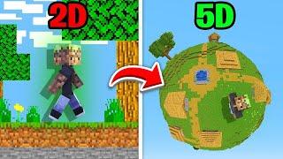 Minecraft ama 2D BOYUTTAN 5D BOYUTA