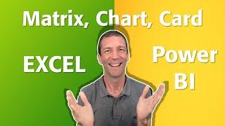 Beginners Guide - Building visuals in Excel and Power BI quick comparison