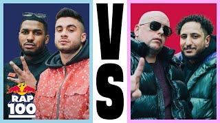 Celo & Abdi VS reezy & Jamule | Rap Duell #1 | Red Bull Rap Einhundert