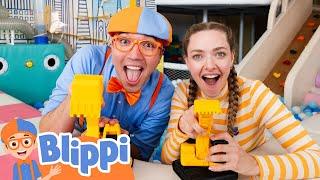 Amanda Seyfried and Blippi's Excavator Song! | Music Videos for Kids